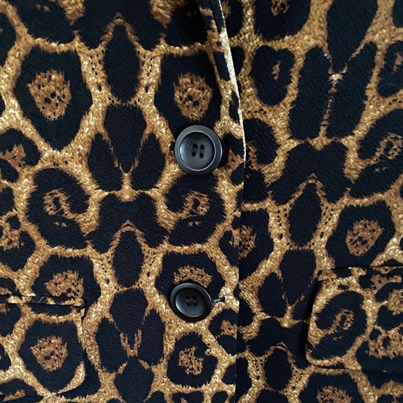 Veronica M Leopard Print Blazer - Picture 3 of 5